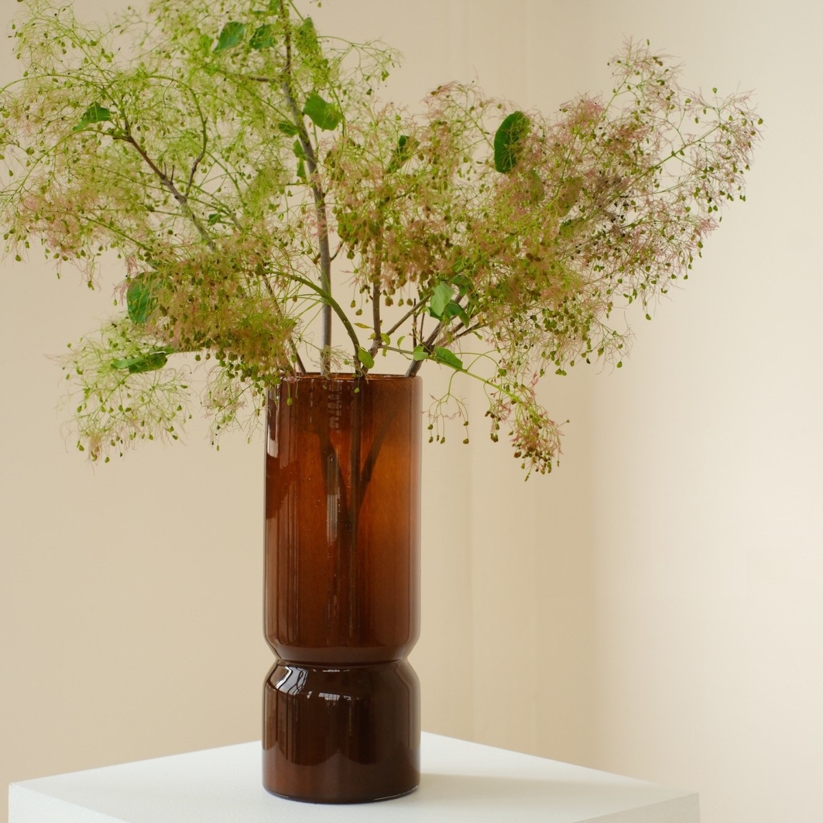Wabi-Sabi Style Glass Vase
