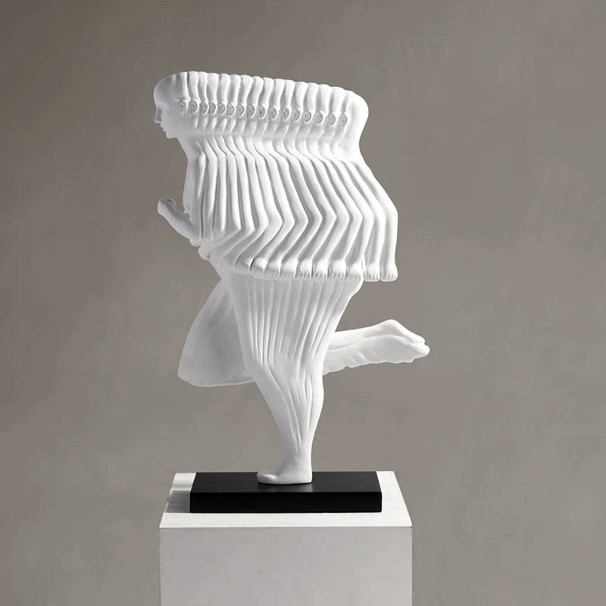 Abstract Running Figure Sculpture