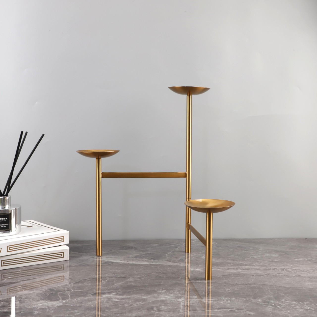 Gold Stainless Candle Holde