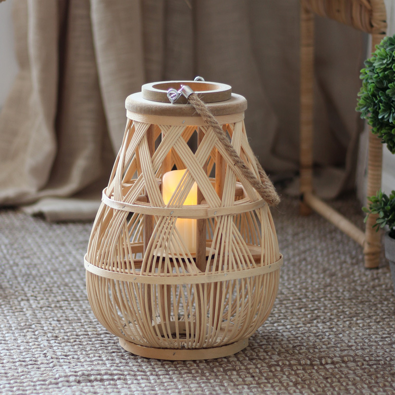 Handmade Rattan Candle Holder