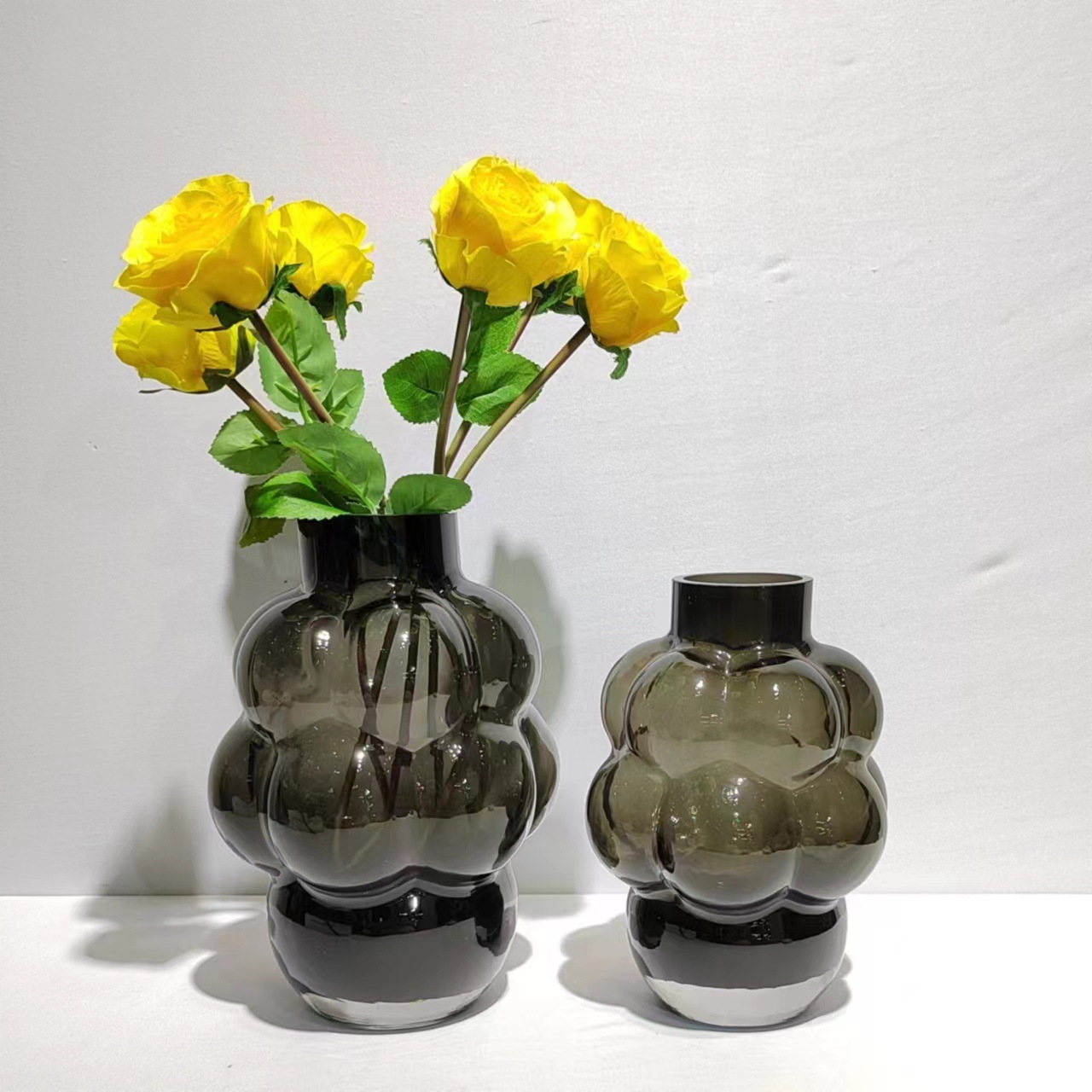 Grape Shape Glass Vase