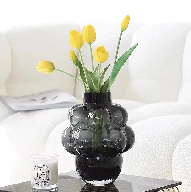 Grape Shape Glass Vase