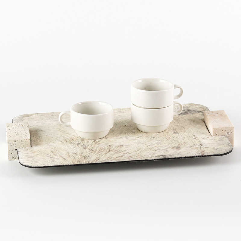 Horse Hair Leather Tray