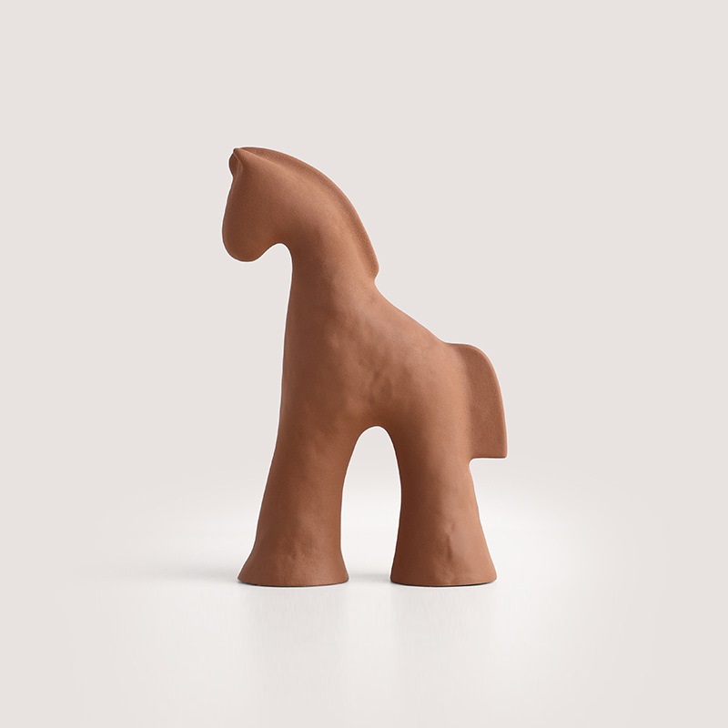 Wabi Sabi Style Ceramic Horse
