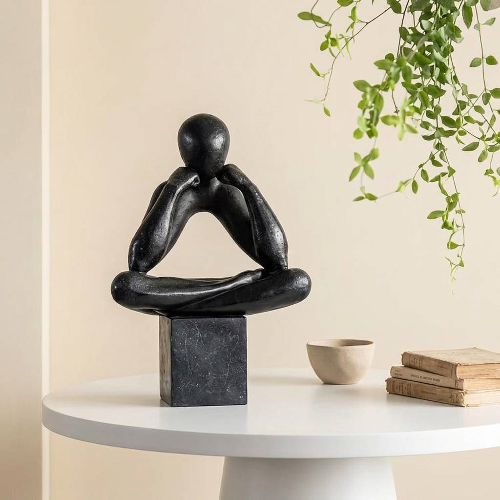 Abstract Black Figure Sculpture