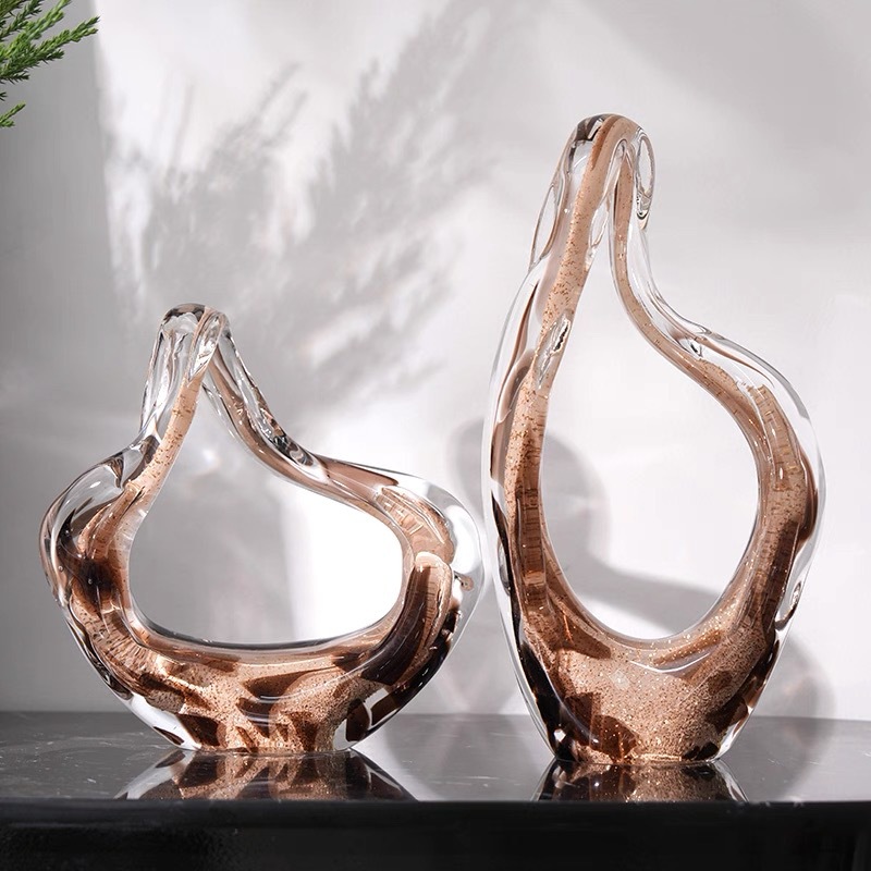 Amber Fluid Glass Art