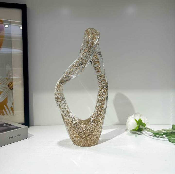 Sapphire Fluid Glass Art