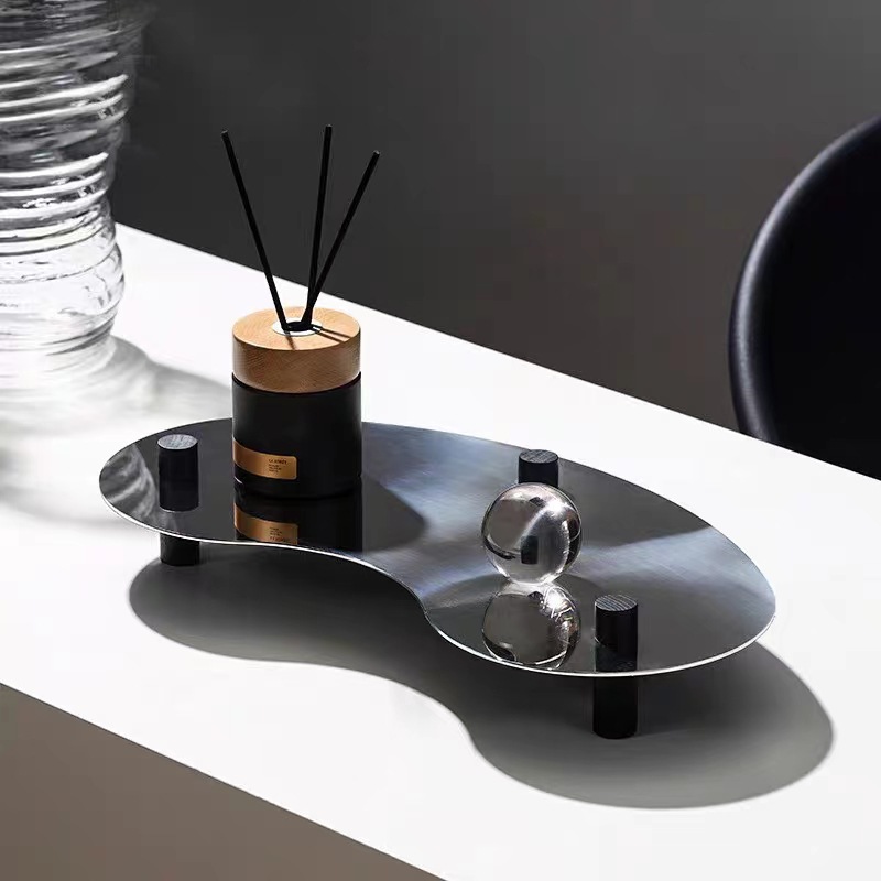Curve Stainless Mirror Tray