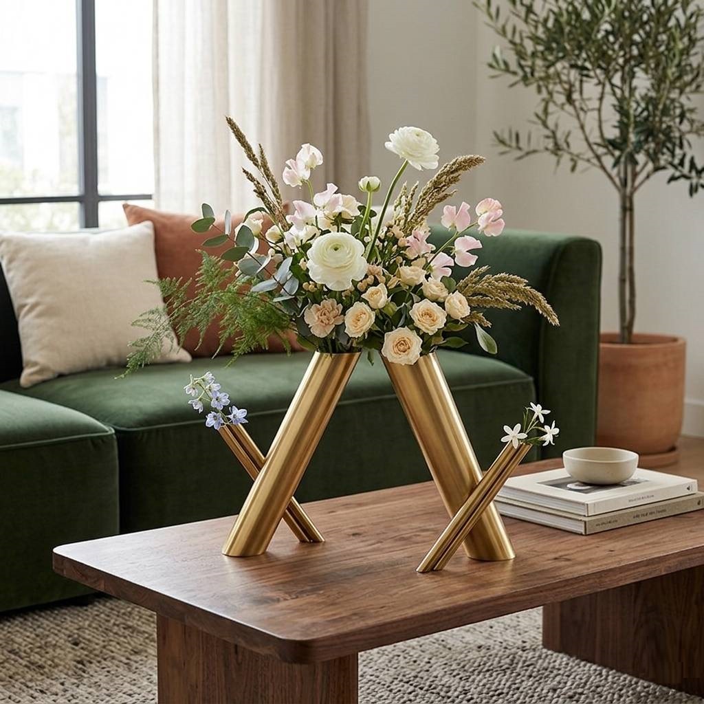 Gold Minimalist Vase