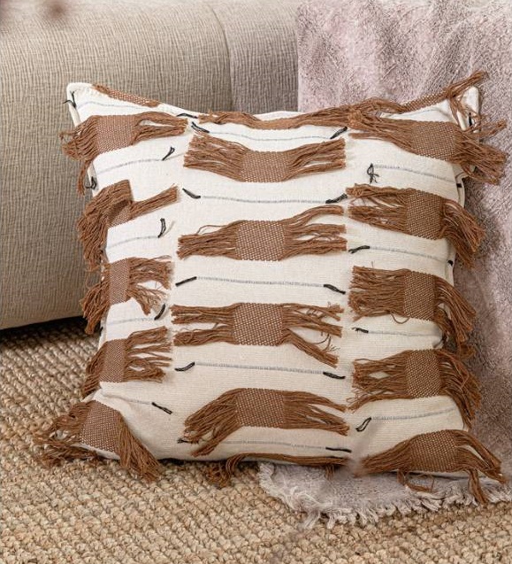 Tassel Millard Brown Cushion