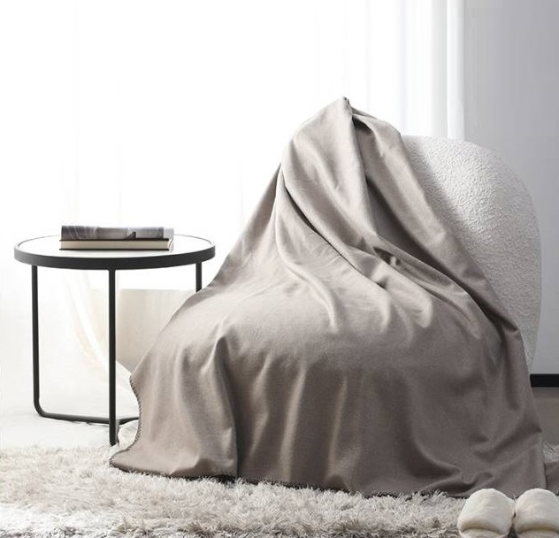 Cozy Gray Throw Blanket