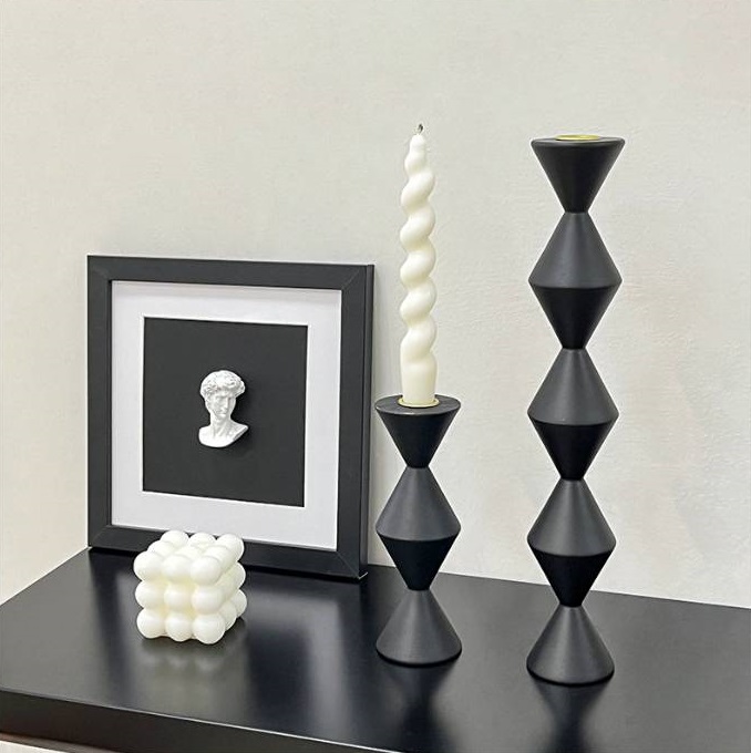 Noir Totem Candle Stands