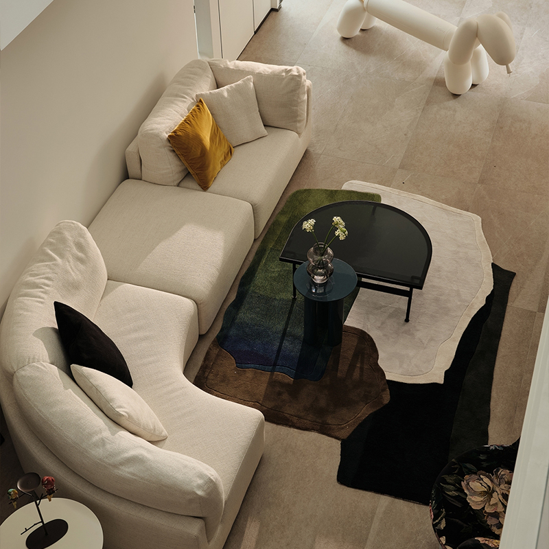 Irregular Shape Wool Carpet