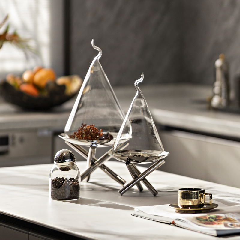 Stainless and Glass Plate
